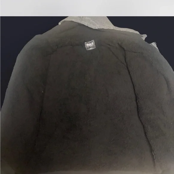 Men’s plus size Gray and Black Brooklyn Laundry Hooded Jacket - Picture 4 of 9
